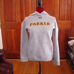 UNDER ARMOUR Women's NWT Size Small Gray Hoodie w/ Stitched "Parker" Lettering